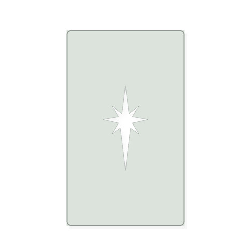 Bethlehem Star Reusable Mylar Stencil, 10 mil Plastic Paint Stencil for Crafts and Decor