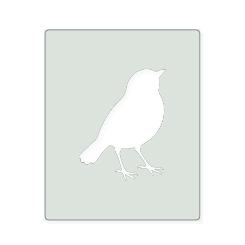 Bird 2 Reusable Mylar Stencil, 10 mil Plastic Paint Stencil for Crafts and Decor