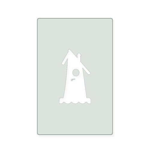 Birdhouse Reusable Mylar Stencil, 10 mil Plastic Paint Stencil for Crafts and Decor