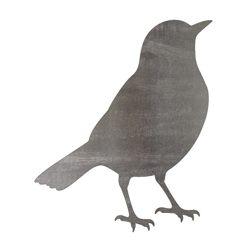 Blackbird Steel Cutout Shape, Raw Metal Wall Art and Craft Supply