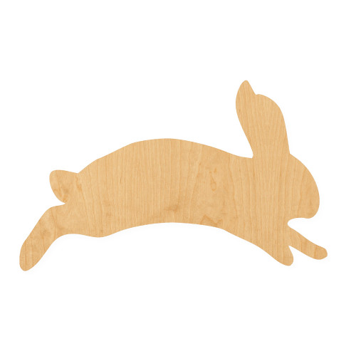 Bunny 4 Wood Cutout for Crafts, Unfinished Baltic Birch Craft Shape