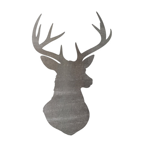 Buck 3 Steel Cutout Shape, Raw Metal Wall Art and Craft Supply
