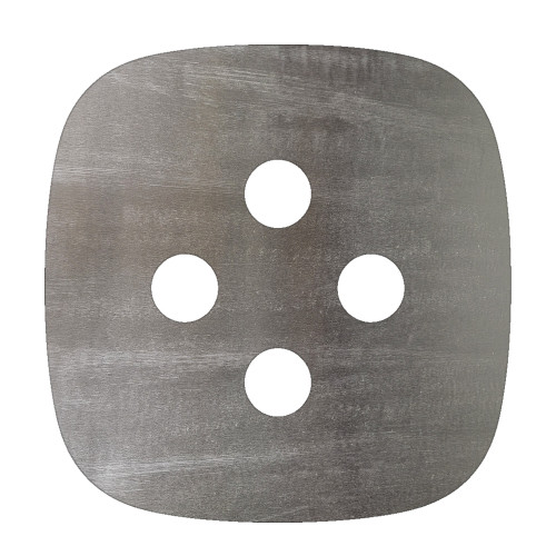 Button 1 Steel Cutout Shape, Raw Metal Wall Art and Craft Supply