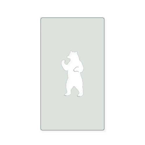 Brown Bear 1 Reusable Mylar Stencil, 10 mil Plastic Paint Stencil for Crafts and Decor