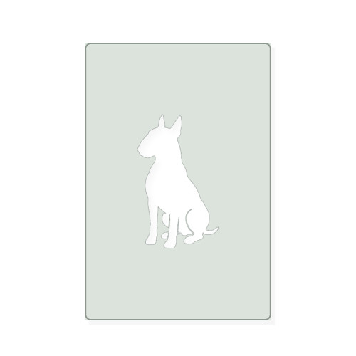 Bull Terrier 1 Reusable Mylar Stencil, 10 mil Plastic Paint Stencil for Crafts and Decor