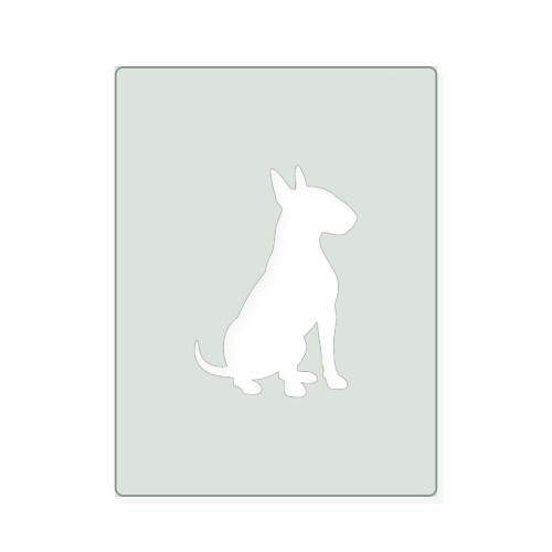 Bull Terrier 2 Reusable Mylar Stencil, 10 mil Plastic Paint Stencil for Crafts and Decor