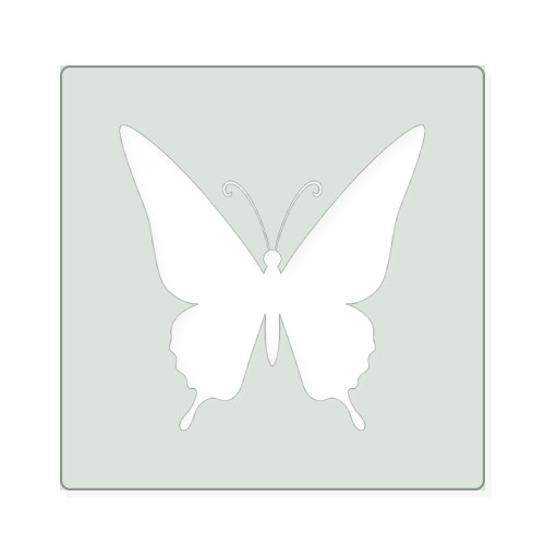 Butterfly 2 Reusable Mylar Stencil, 10 mil Plastic Paint Stencil for Crafts and Decor