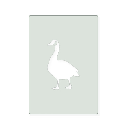 Canadian Goose Reusable Mylar Stencil, 10 mil Plastic Paint Stencil for Crafts and Decor