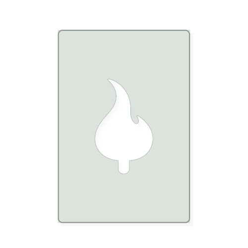 Candle Flame Reusable Mylar Stencil, 10 mil Plastic Paint Stencil for Crafts and Decor