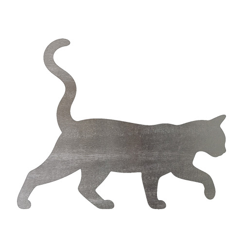 Cat 1 Steel Cutout Shape, Raw Metal Wall Art and Craft Supply