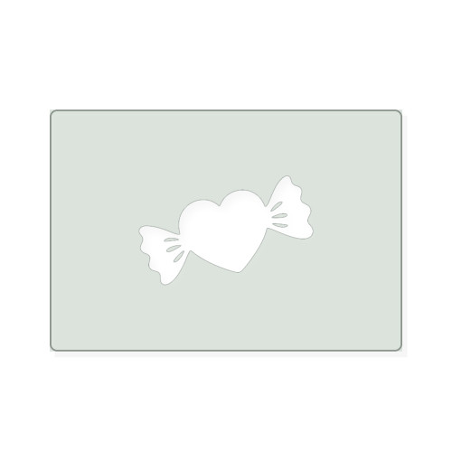 Candy Heart Reusable Mylar Stencil, 10 mil Plastic Paint Stencil for Crafts and Decor