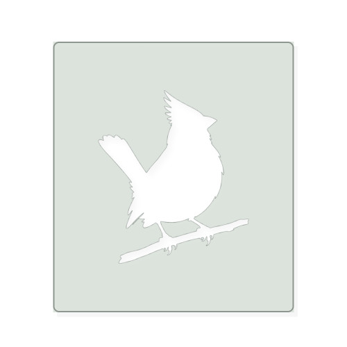 Cardinal 1 Reusable Mylar Stencil, 10 mil Plastic Paint Stencil for Crafts and Decor