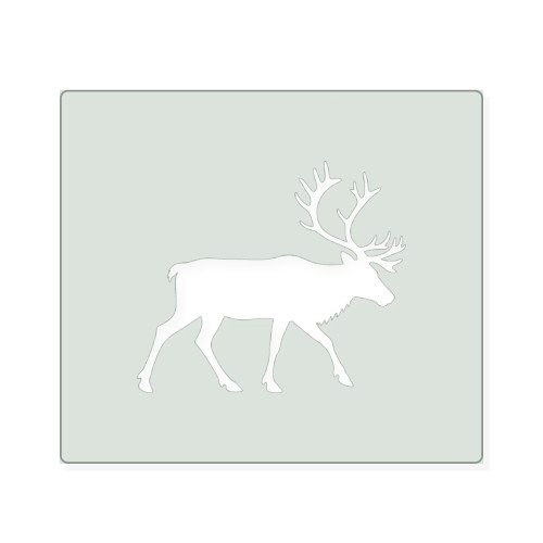 Caribou 1 Reusable Mylar Stencil, 10 mil Plastic Paint Stencil for Crafts and Decor