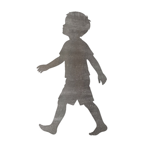 Child Steel Cutout Shape, Raw Metal Wall Art and Craft Supply