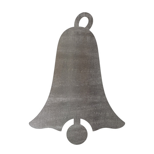 Christmas Bell Steel Cutout Shape, Raw Metal Wall Art and Craft Supply