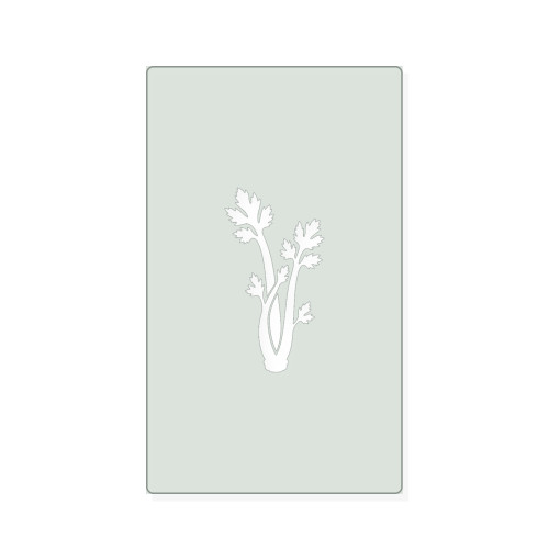 Celery Stalk Reusable Mylar Stencil, 10 mil Plastic Paint Stencil for Crafts and Decor