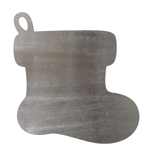 Christmas Stocking 2 Steel Cutout Shape, Raw Metal Wall Art and Craft Supply