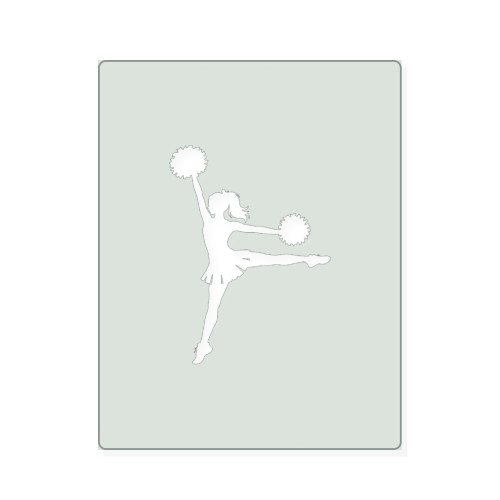 Cheerleader 1 Reusable Mylar Stencil, 10 mil Plastic Paint Stencil for Crafts and Decor
