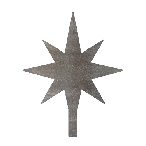 Christmas Tree Star Steel Cutout Shape, Raw Metal Wall Art and Craft Supply