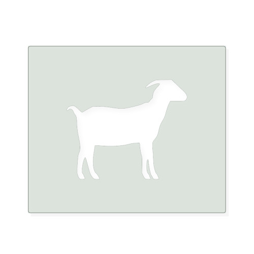 Goat 3 Reusable Mylar Stencil, 10 mil Plastic Paint Stencil for Crafts and Decor