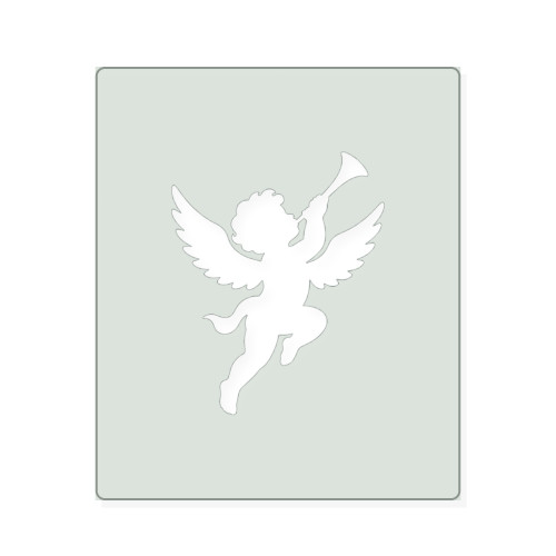 Cherub Reusable Mylar Stencil, 10 mil Plastic Paint Stencil for Crafts and Decor