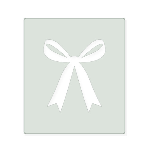 Christmas Bow Reusable Mylar Stencil, 10 mil Plastic Paint Stencil for Crafts and Decor