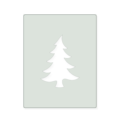 Christmas Tree 3 Reusable Mylar Stencil, 10 mil Plastic Paint Stencil for Crafts and Decor