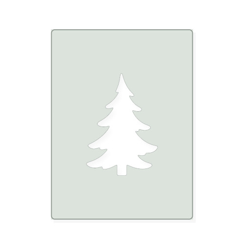 Christmas Tree 5 Reusable Mylar Stencil, 10 mil Plastic Paint Stencil for Crafts and Decor