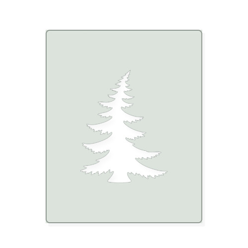 Christmas Tree Pine Reusable Mylar Stencil, 10 mil Plastic Paint Stencil for Crafts and Decor