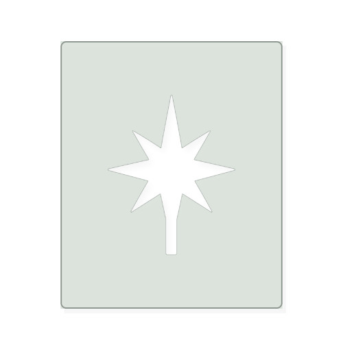 Christmas Tree Star Reusable Mylar Stencil, 10 mil Plastic Paint Stencil for Crafts and Decor