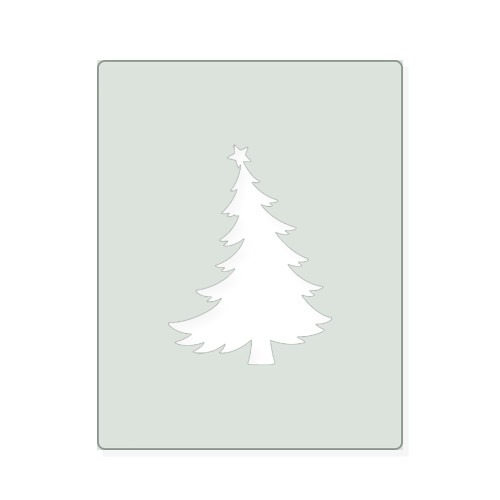 Christmas Tree Tall Reusable Mylar Stencil, 10 mil Plastic Paint Stencil for Crafts and Decor