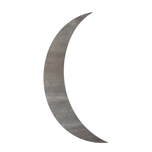 Crecent Moon Steel Cutout Shape, Raw Metal Wall Art and Craft Supply