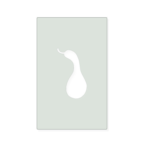 Gourd 2 Reusable Mylar Stencil, 10 mil Plastic Paint Stencil for Crafts and Decor