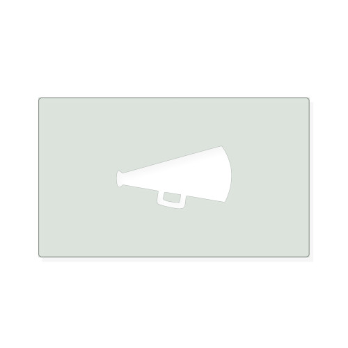 Megaphone 3 Reusable Mylar Stencil, 10 mil Plastic Paint Stencil for Crafts and Decor