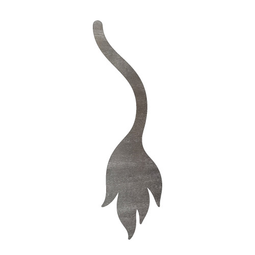 Donkey Tail Steel Cutout Shape, Raw Metal Wall Art and Craft Supply
