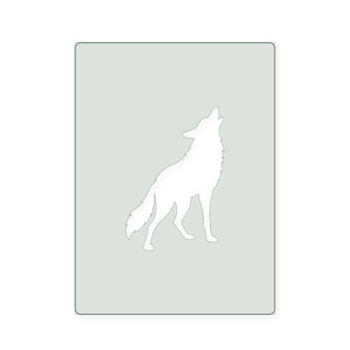 Coyote Reusable Mylar Stencil, 10 mil Plastic Paint Stencil for Crafts and Decor