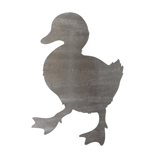 Duckling 2 Steel Cutout Shape, Raw Metal Wall Art and Craft Supply