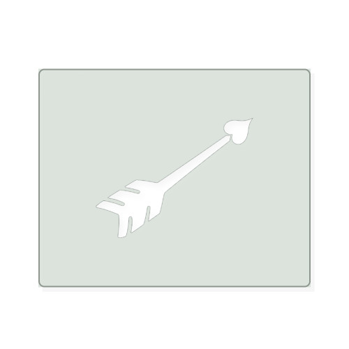 Cupid Arrow 2 Reusable Mylar Stencil, 10 mil Plastic Paint Stencil for Crafts and Decor