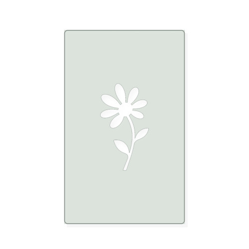 Daisy Flower Reusable Mylar Stencil, 10 mil Plastic Paint Stencil for Crafts and Decor