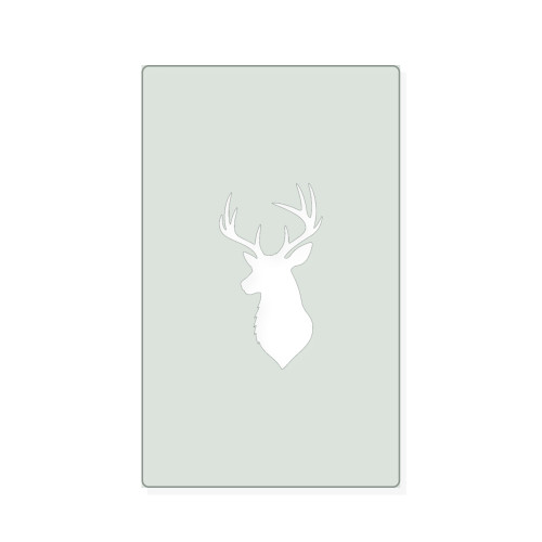 Deer Head Reusable Mylar Stencil, 10 mil Plastic Paint Stencil for Crafts and Decor