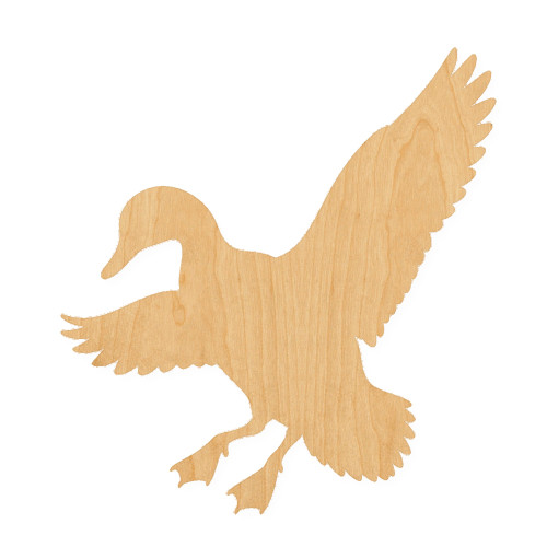 Duck 7 Wood Cutout for Crafts, Unfinished Baltic Birch Craft Shape