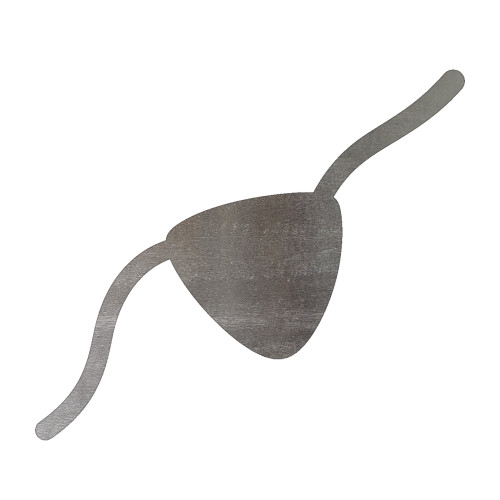 Eye Patch Steel Cutout Shape, Raw Metal Wall Art and Craft Supply