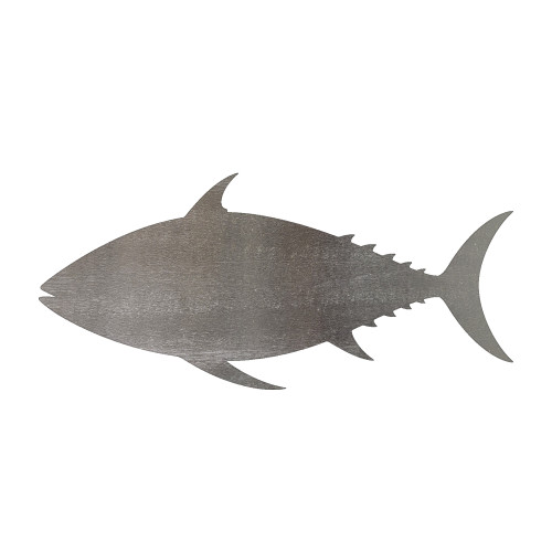 Fish 3 Tuna Steel Cutout Shape, Raw Metal Wall Art and Craft Supply