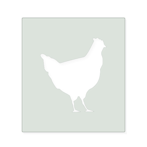 Chicken 3 Reusable Mylar Stencil, 10 mil Plastic Paint Stencil for Crafts and Decor
