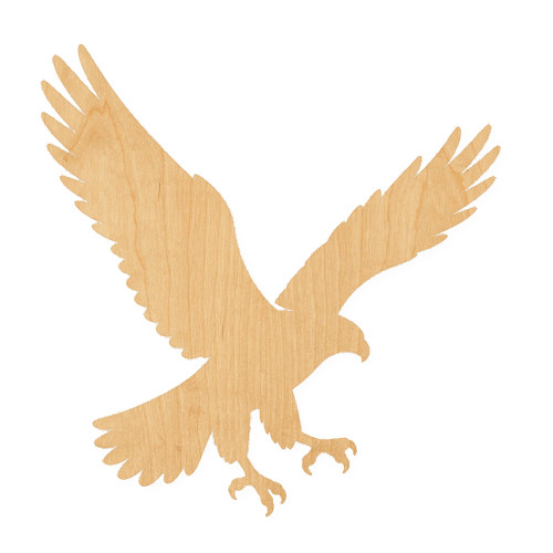 Falcon Wood Cutout for Crafts, Unfinished Baltic Birch Craft Shape