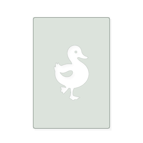 Duck 5 Reusable Mylar Stencil, 10 mil Plastic Paint Stencil for Crafts and Decor