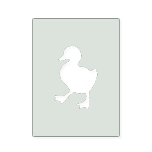 Duckling 2 Reusable Mylar Stencil, 10 mil Plastic Paint Stencil for Crafts and Decor