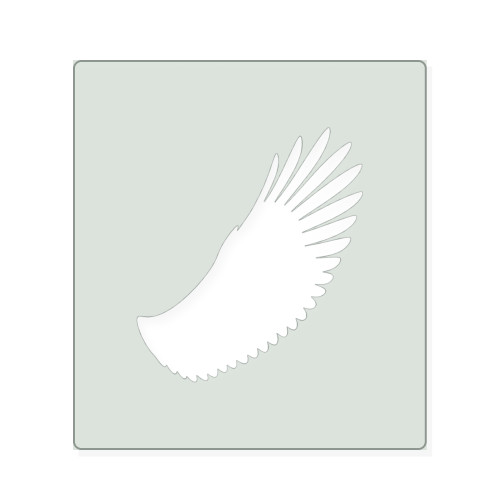 Eagle Wing Reusable Mylar Stencil, 10 mil Plastic Paint Stencil for Crafts and Decor