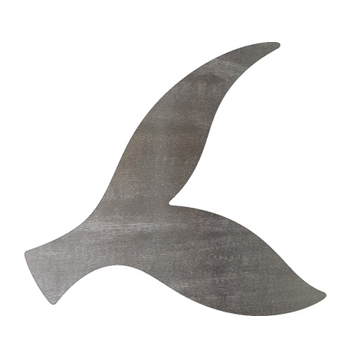 Fish Tail Steel Cutout Shape, Raw Metal Wall Art and Craft Supply