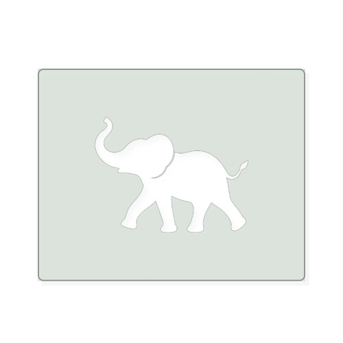 Elephant 1 Reusable Mylar Stencil, 10 mil Plastic Paint Stencil for Crafts and Decor